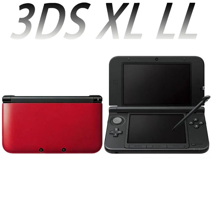 Original 3DS XL LL Game Console - No Scratches on the Screen - Region Free Console - with Stylus and Data Cable - 3DS XL /3DS LL